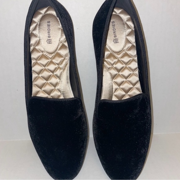 BIRDIES NWOB The Starling Black Velvet Slip On Flats Loafer Women's Size 11 - Picture 11 of 11